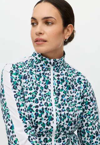 Packable Ultralight Jacket, Leo Blue/Green
