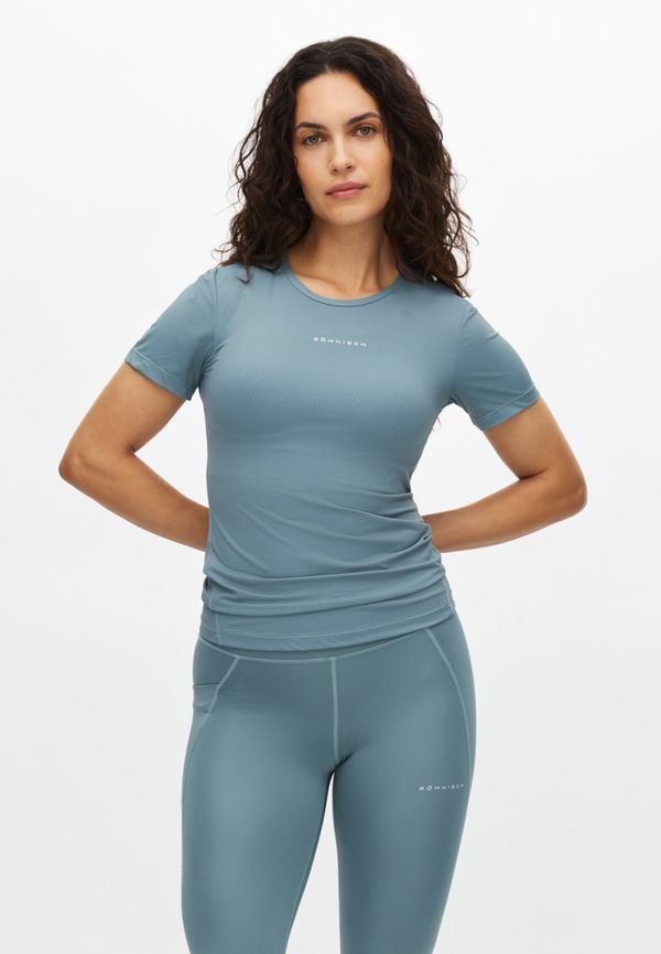 Jacquard Short Sleeve Top, Stormy Sea