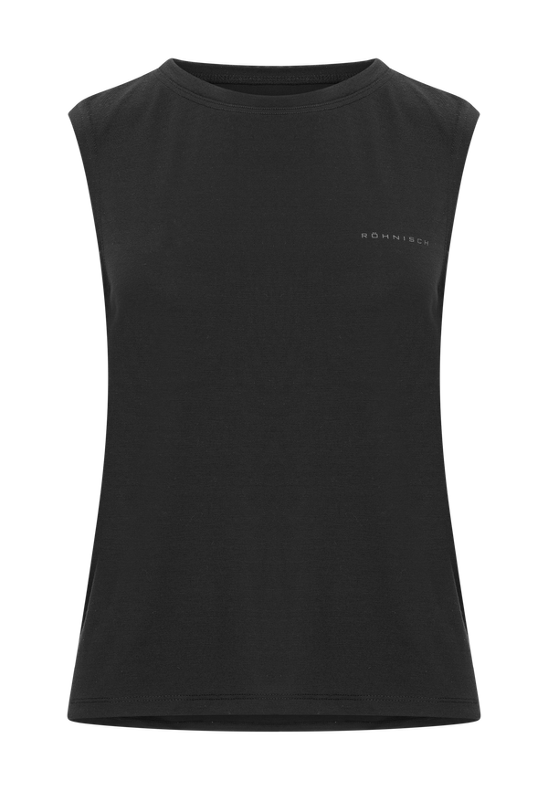 Clara Cropped Tank, Black