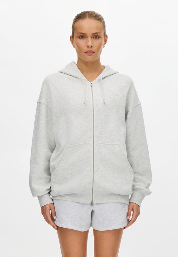 Champ Zip Hoodie, Grey Melange
