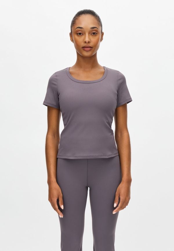 Rib Drymotion Tee, Smoky Lavender