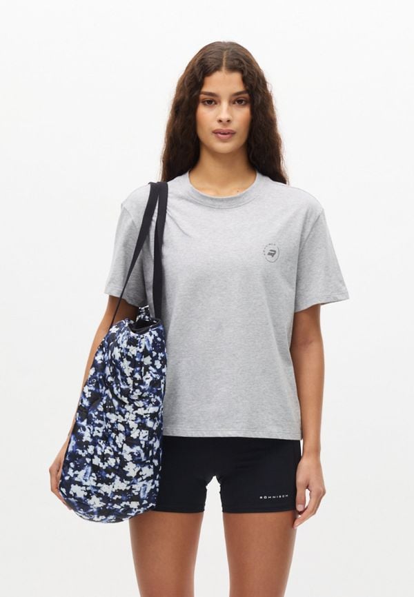 Quilt Tote Bag, Indigo Bloom