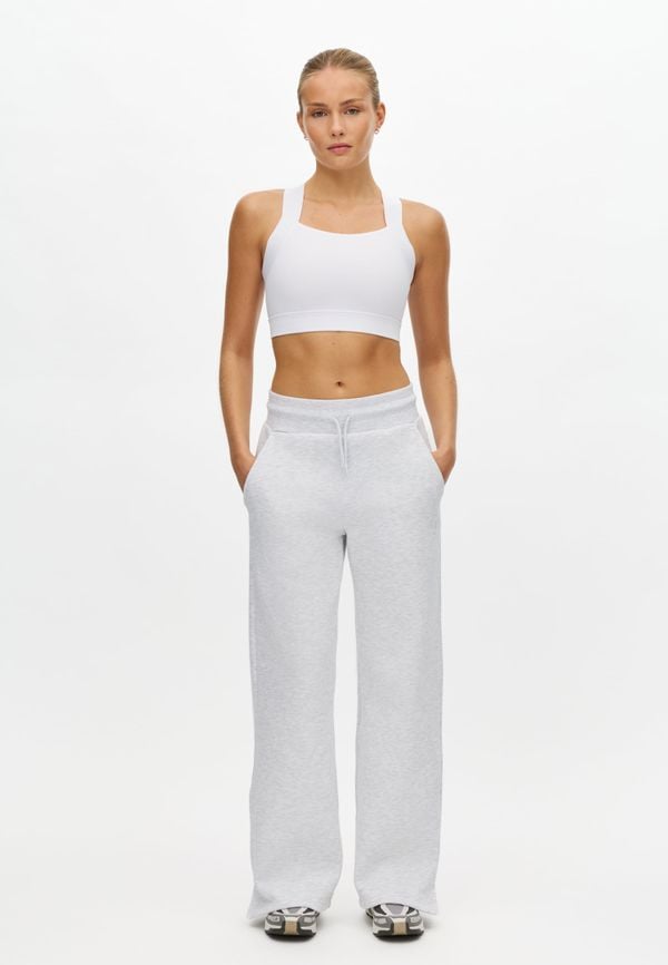 Base Sweat Wide Pants, Light Grey Melange