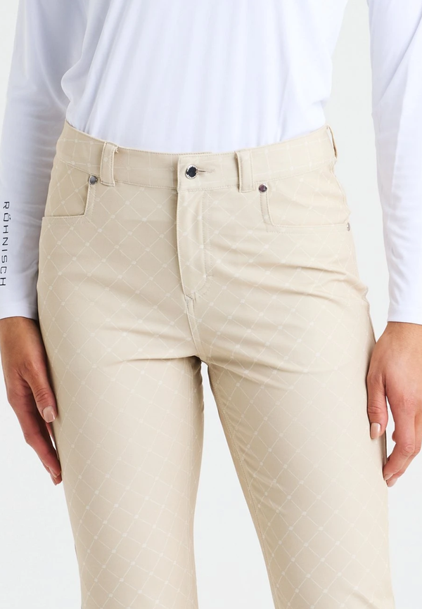 Chie Brushed Pant 30, Micro R Check Oat