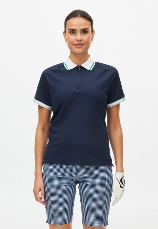 Rib Poloshirt, Navy