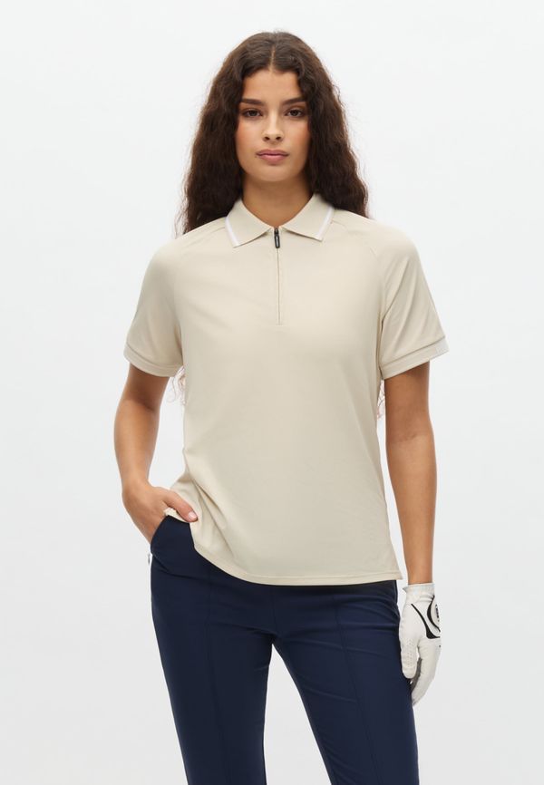 Rib Poloshirt, Oatmeal