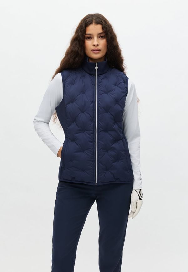 Padded Windbreaker Vest – Windproof golf vest made of recycled