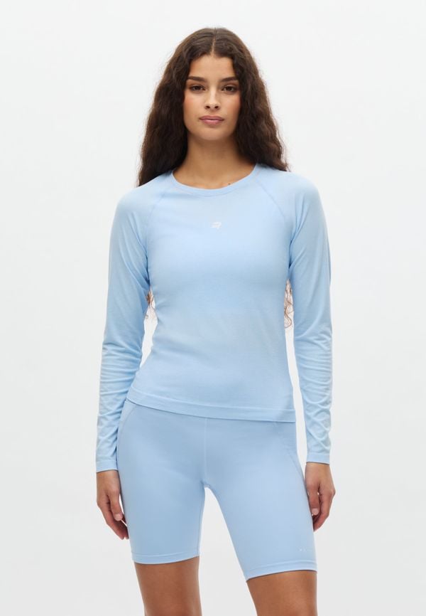 Seamless Flex Long Sleeve, Chambray Blue