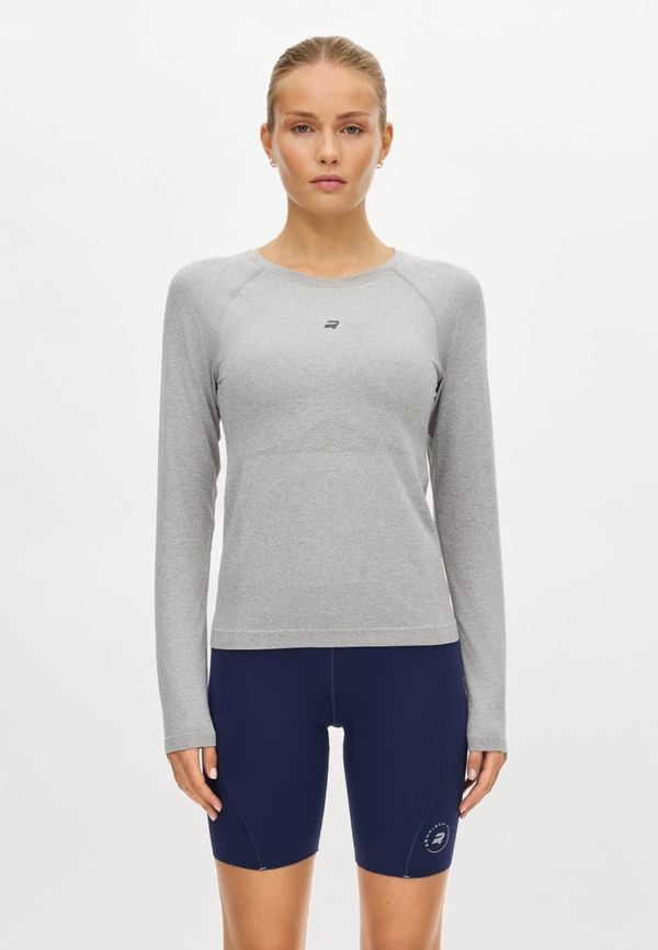 Seamless Flex Long Sleeve, Grey Melange