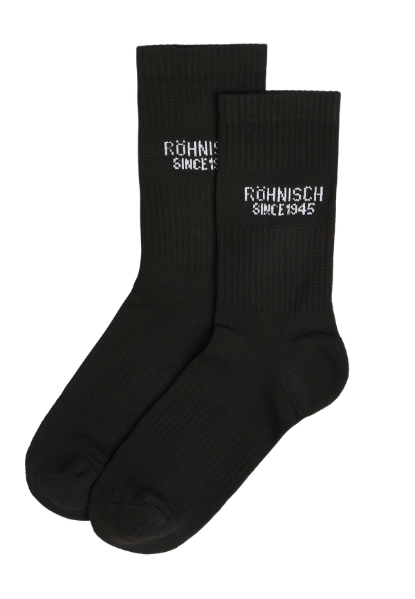 2-pack Logo Socks, Black