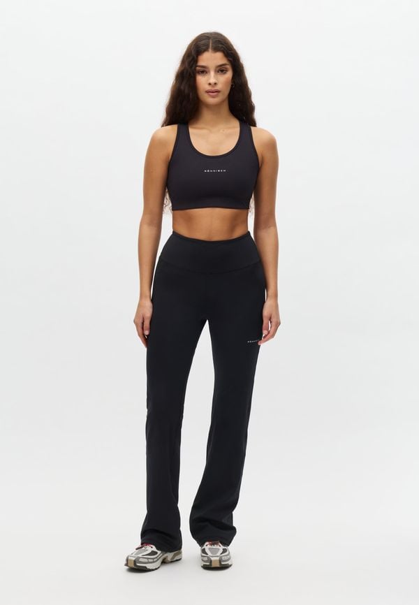 Flattering Flare High Waist Pants, Black