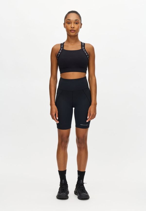 Flattering High Waist Bike Tights, Black
