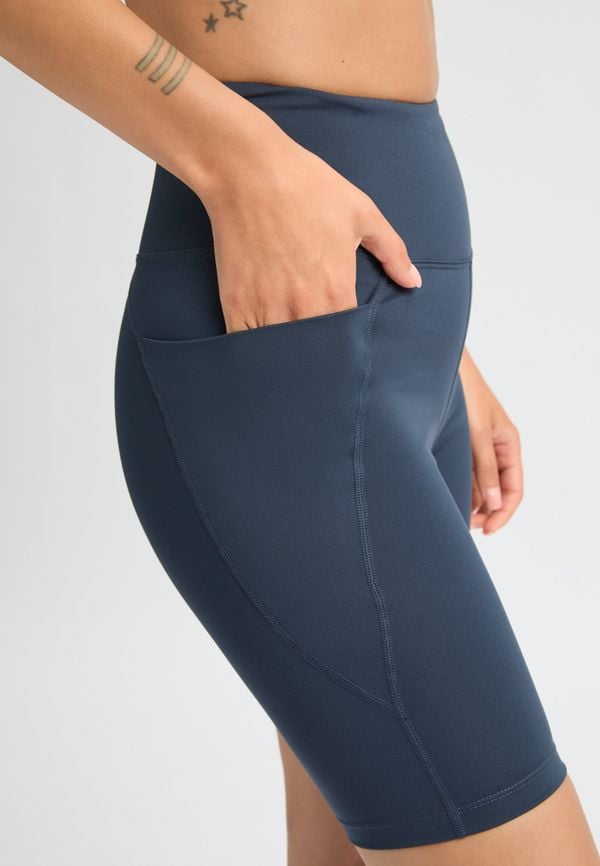 Flattering High Waist Bike Tights, Space Navy