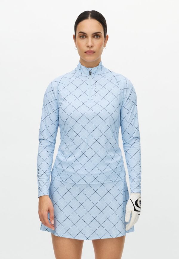 Addy Long Sleeve, Micro R Check Skyway