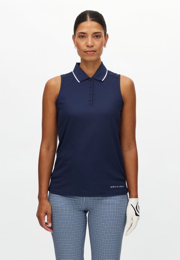 Miriam Sleeveless Poloshirt, Navy