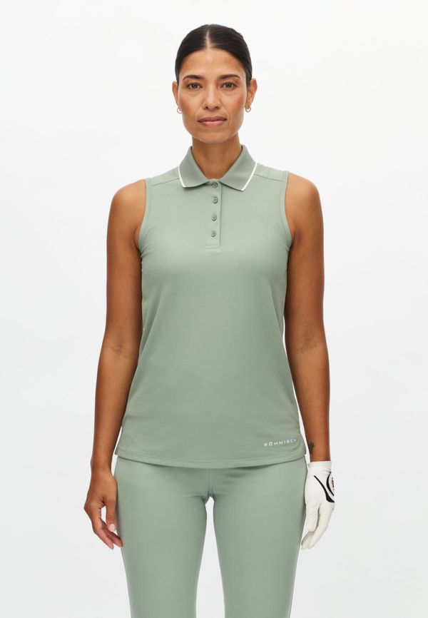 Miriam Sleeveless Poloshirt, Lily Pad