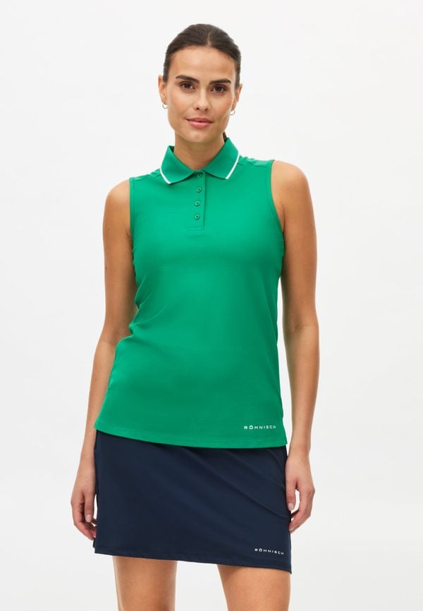 Miriam Sleeveless Poloshirt, Jolly Green