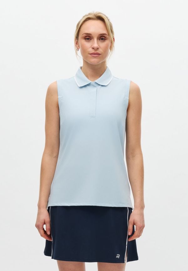 Deni Sleeveless Poloshirt, Skyway