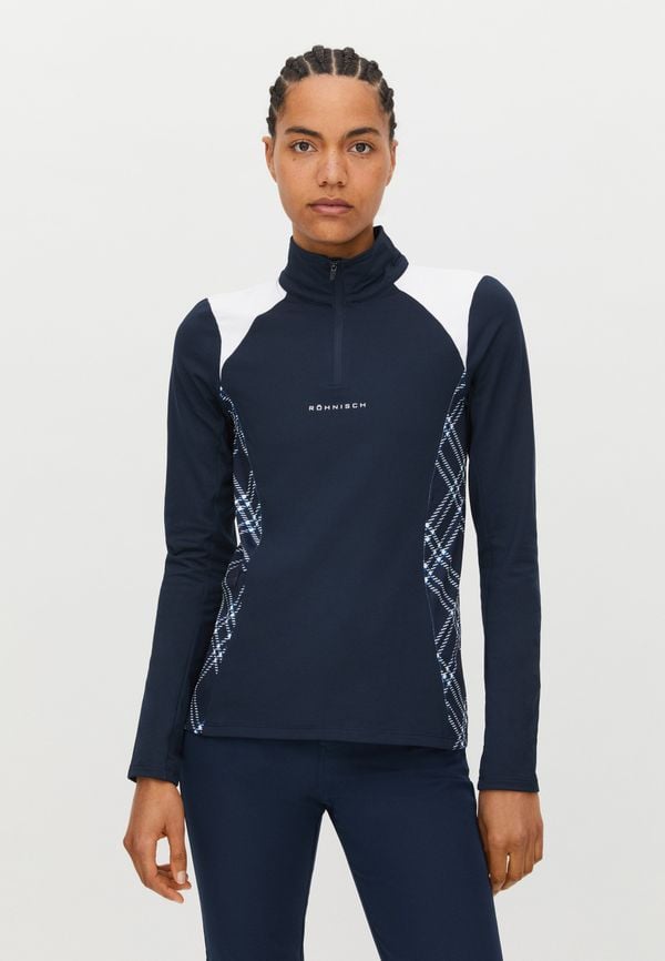 Eira Thermal Top, Oversize Check Navy