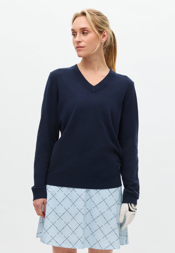 Adele Knitted Sweater, Navy/Navy