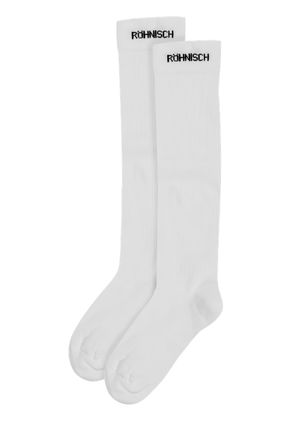 Functional Knee Socks, White