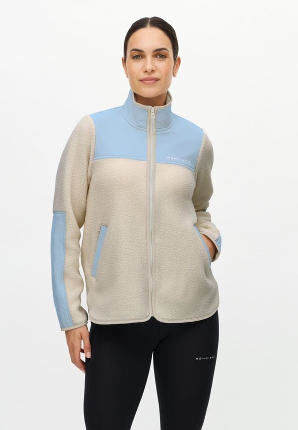 Phoebe Blocked Pile Jacket, Skyway