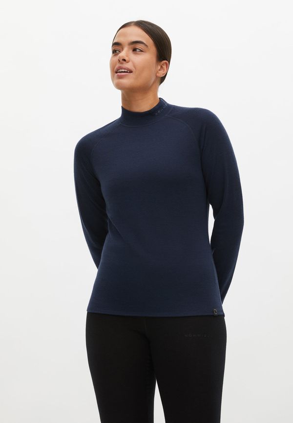 Ally merino base top, Navy