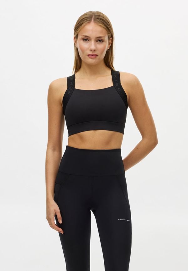 Kay Sports Bra, Black/Black