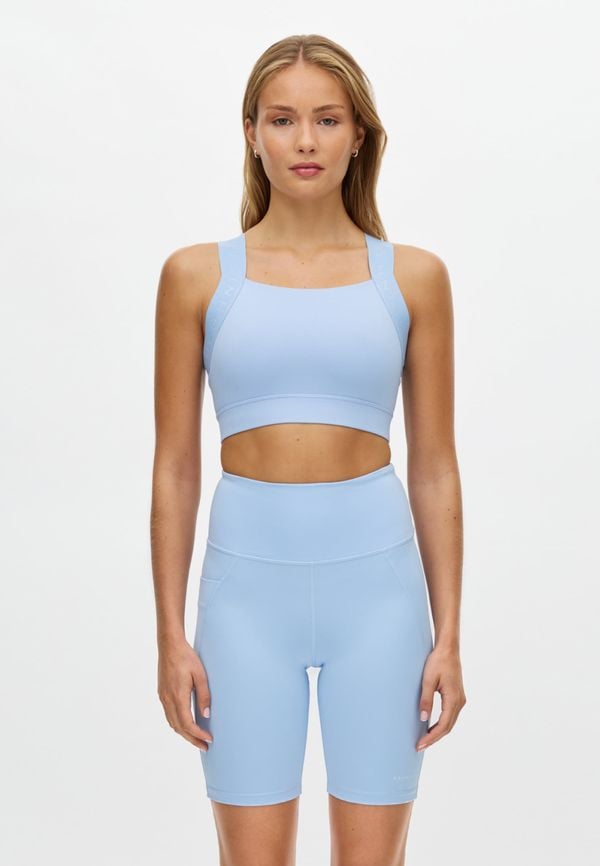 Kay Sports Bra, Chambray Blue