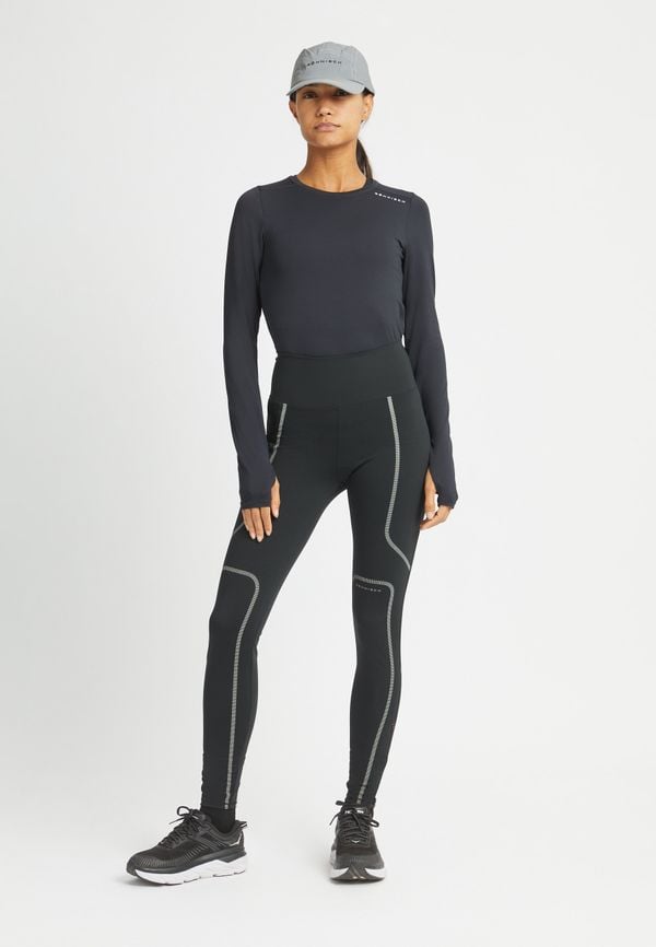 Shape Reflective Tights, Black