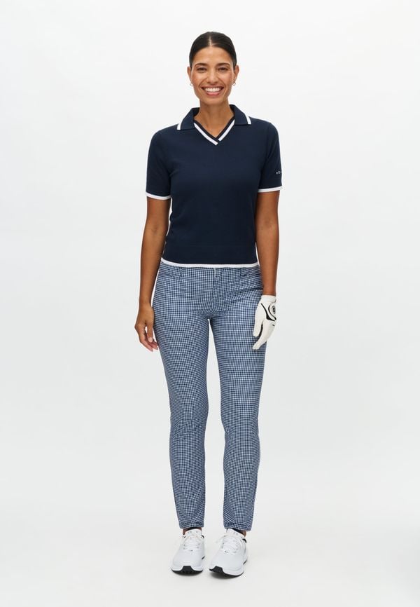 Chie Comfort Pants 32, Minicheck Skyway