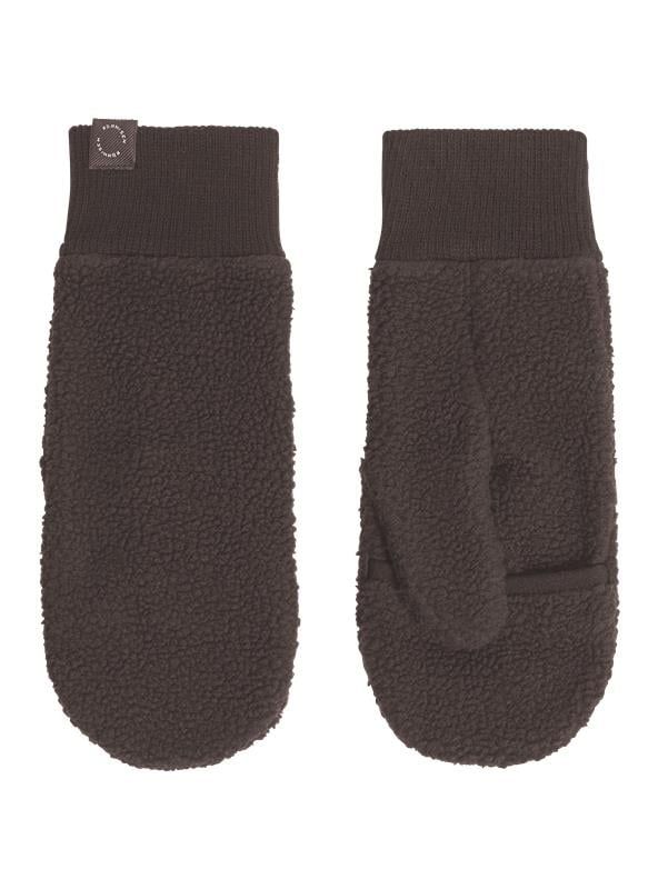 Pile Mittens, Seal Brown