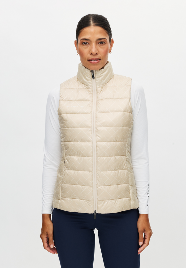 Airlite Golf Padded Vest, Micro R Check Oat
