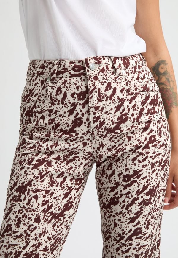 Chie Brushed Pant, Micro Beetle Print