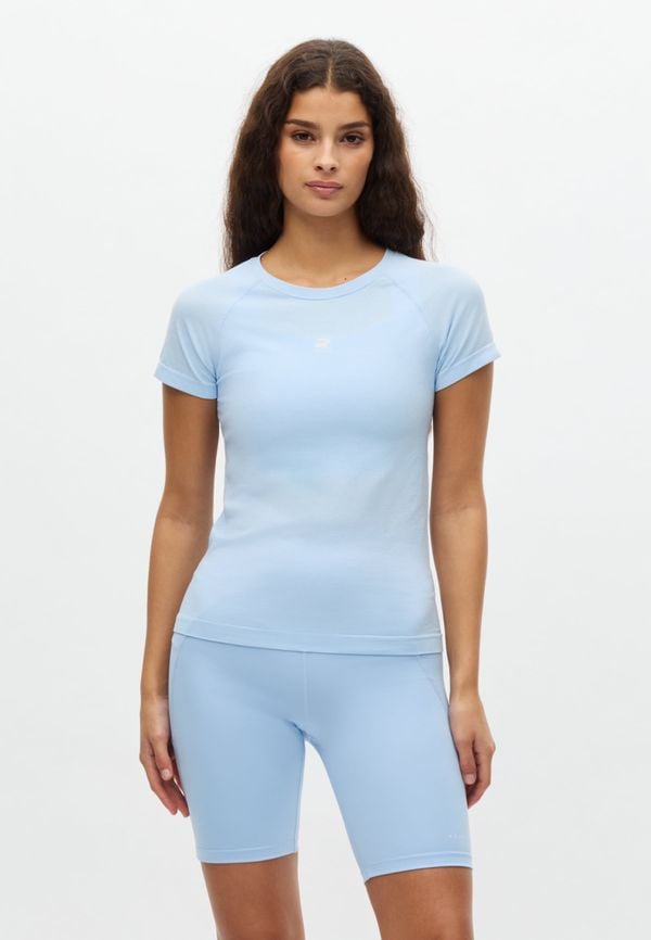 Seamless Flex Tee, Chambray Blue