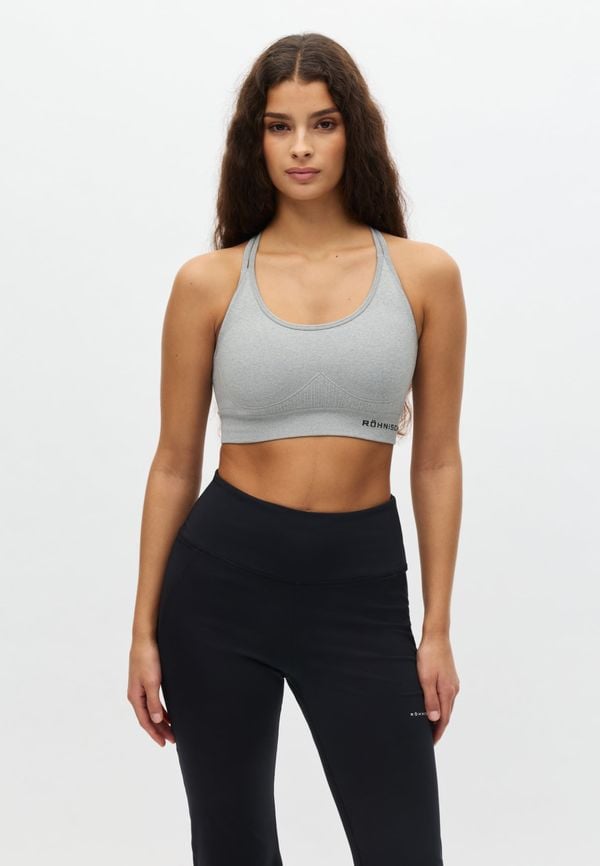 Seamless Flex Sportsbra, Grey Melange